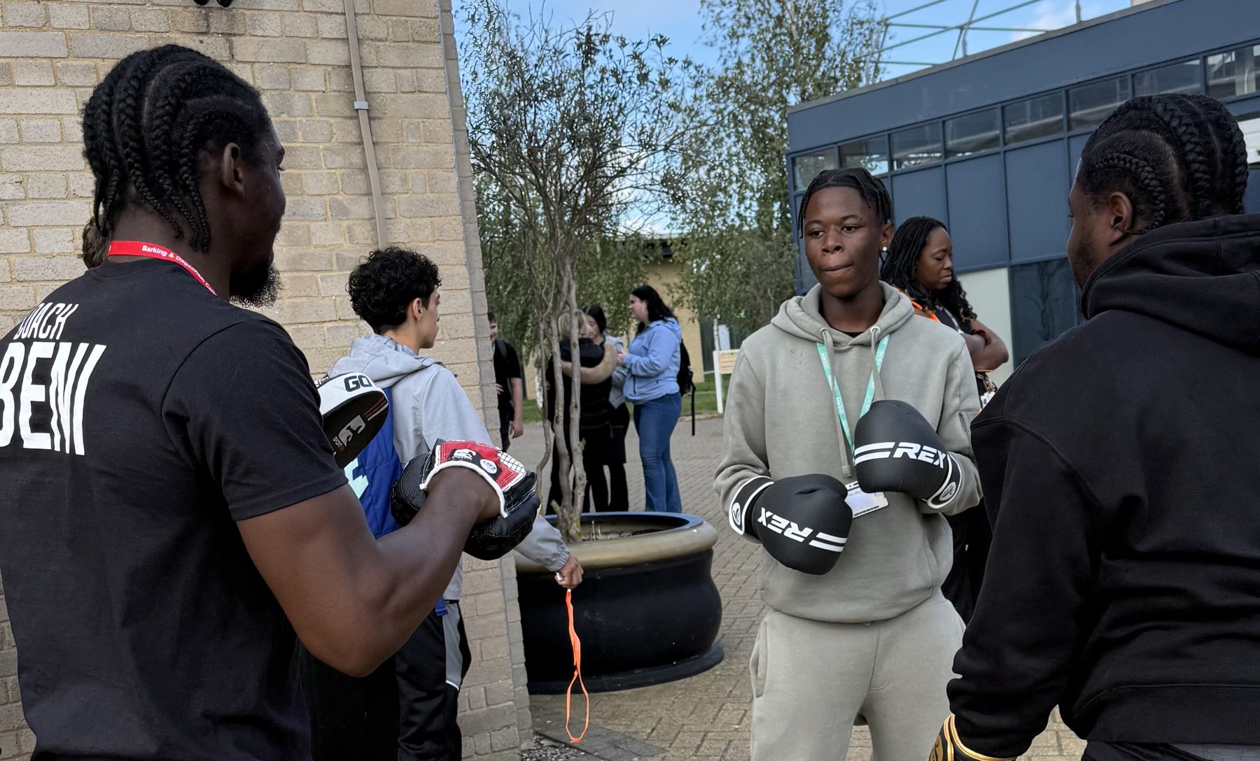 ClockiT community boxing and mentoring session
