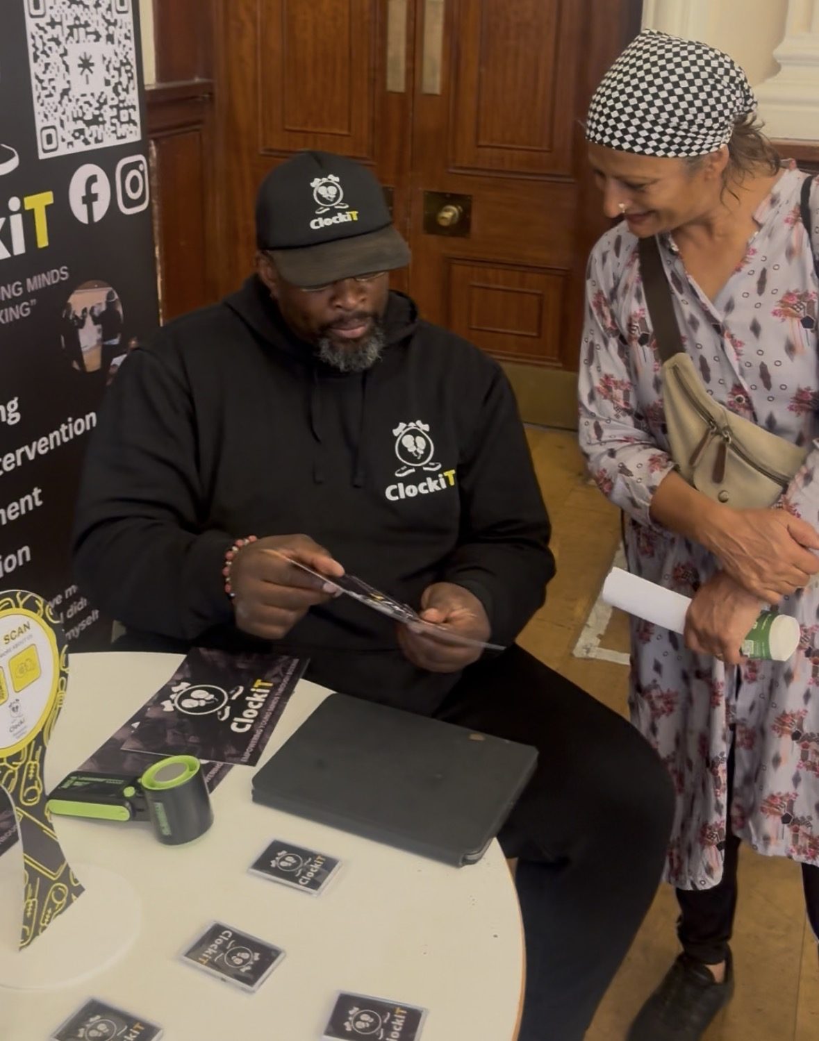 Young people taking part in a ClockiT session